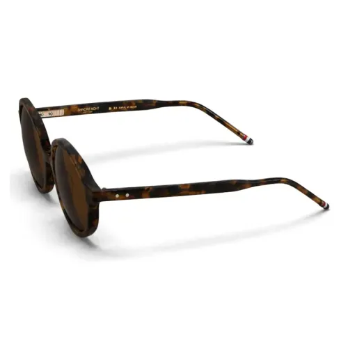 THOM BROWNE Eyewear Tortoiseshell Round-frame Sunglasses