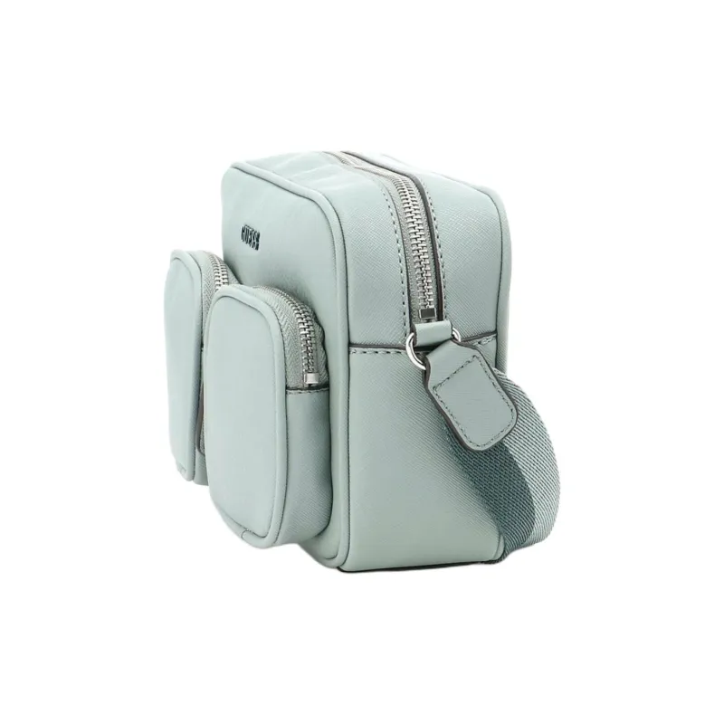 GUESS Polyvinyl Chloride Shoulder Bag Crossbody Bag Women's Light Blue-1