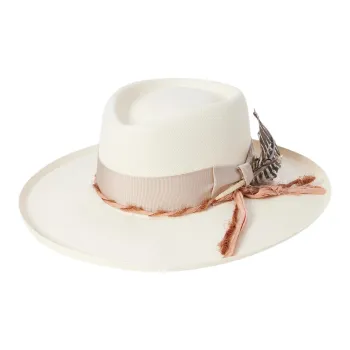 STETSON Straw Sun Protection Hats Women's White