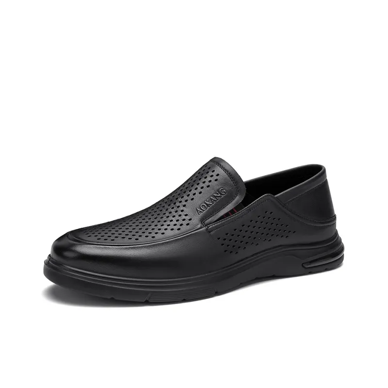 AOKANG Loafers Low Top Men's Black-1