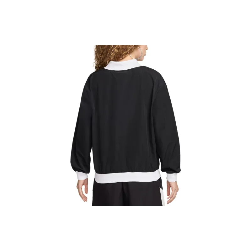Nike Sportswear Essential Women's Loose Uv Woven Long Sleeve V Neck Top-1