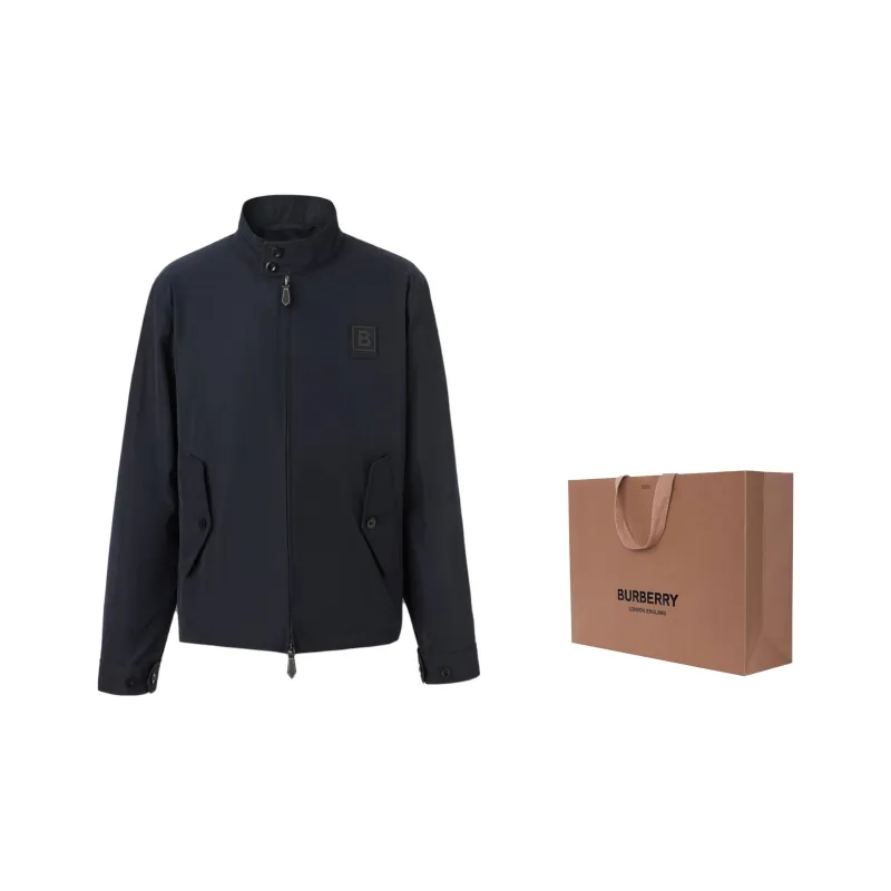 Burberry Letter Graphic Applique Harrington Jacket-1