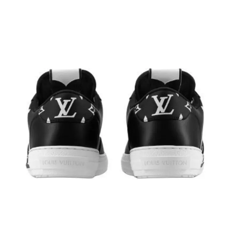 LOUIS VUITTON Charlie Low Top Stylish Skateboarding Shoes Men's Black-4