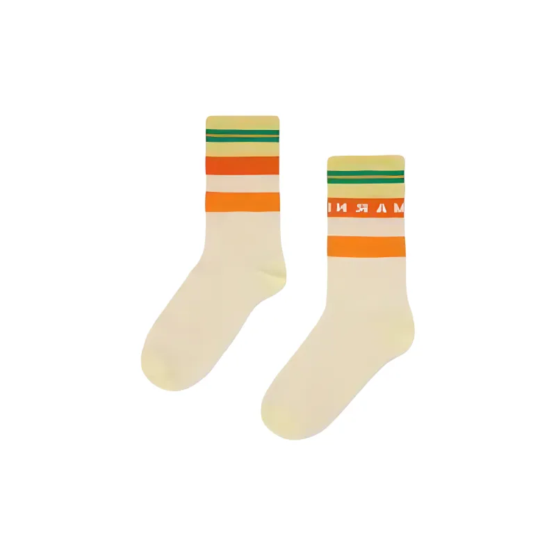 MARNI SS24 Mid Calf Socks Unisex Yellow-0