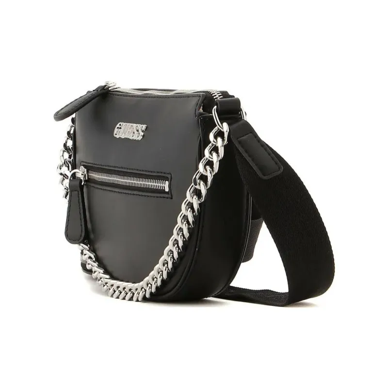 GUESS Polyurethane Crossbody Bag Shoulder Bag Mini Women's Black-1