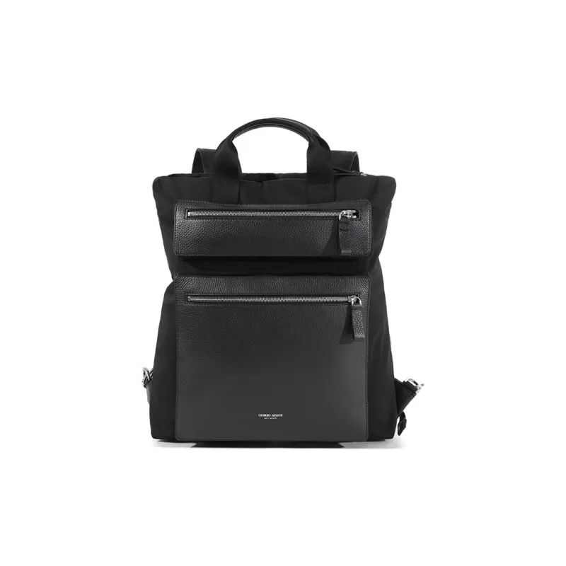 GIORGIO ARMANI Polyester Backpack Regular Men's Black-0