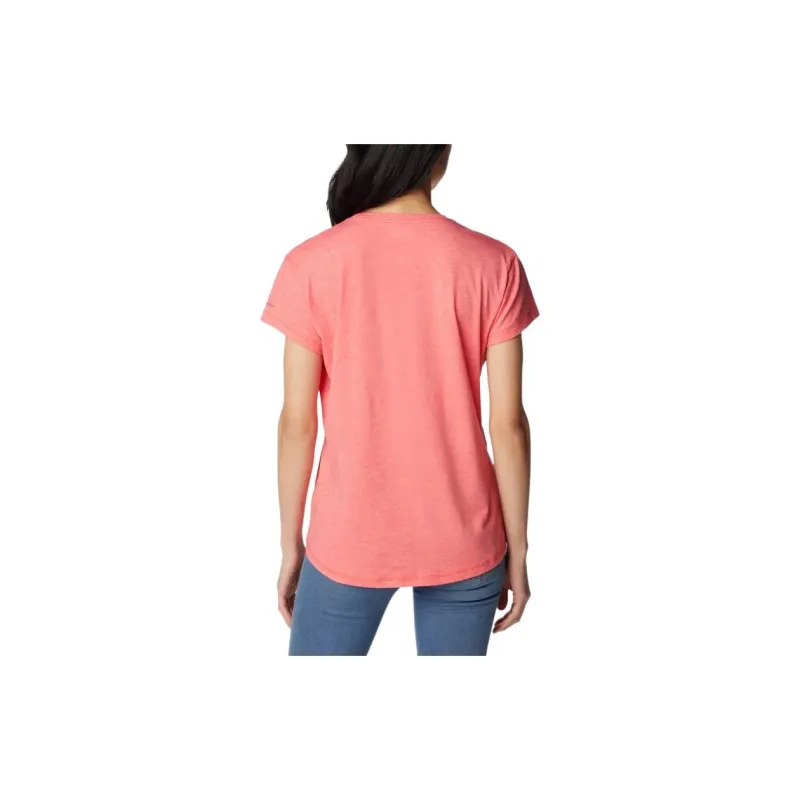 Columbia TrekSun Trek Regular T-Shirt Women's Red-1