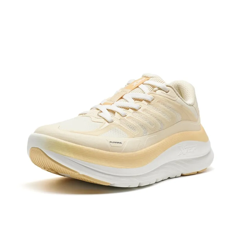XTEP Abrasion Resistant Coverage Lightweight Low Top Running Shoes Women's Almond Yellow-2