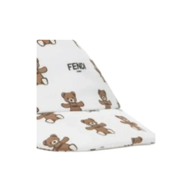 FENDI Teddy Bear Printed Cap-1