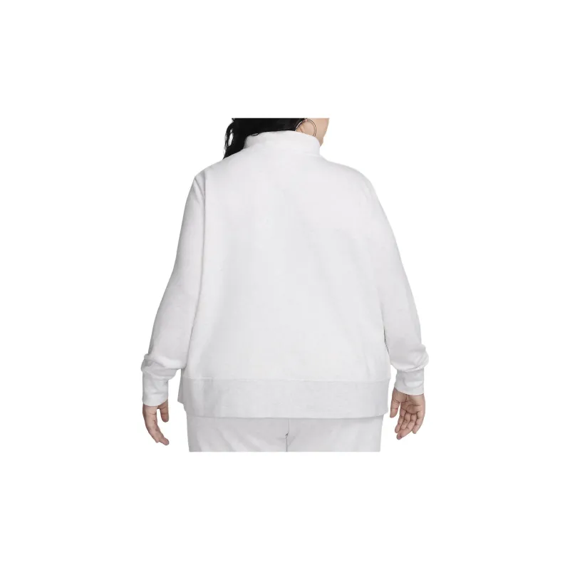 Nike Sportswear Club Fleece Women's 1/2-Zip Sweatshirt Plus Size-1