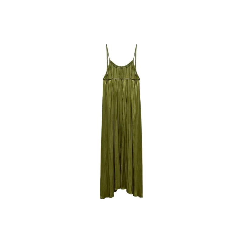 ZARA Slip Dresses Women's Green-1