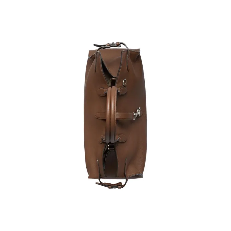 GUCCI Soft Grain Leather Tote Bag, Shopping Bag, Handbag Large Size Women's Light Brown-6
