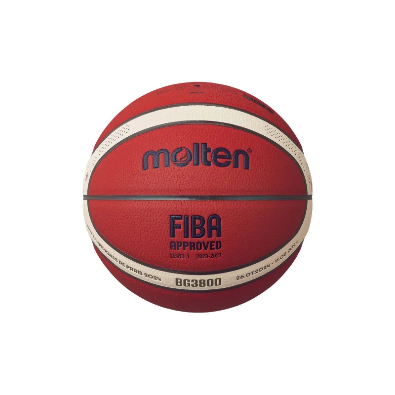 Molten Artificial Leather Basketball Brown White Size 7 Ball Training-1