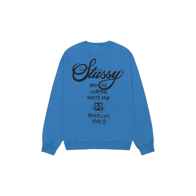 Stussy World Tour Pigment Dyed Crewneck-1