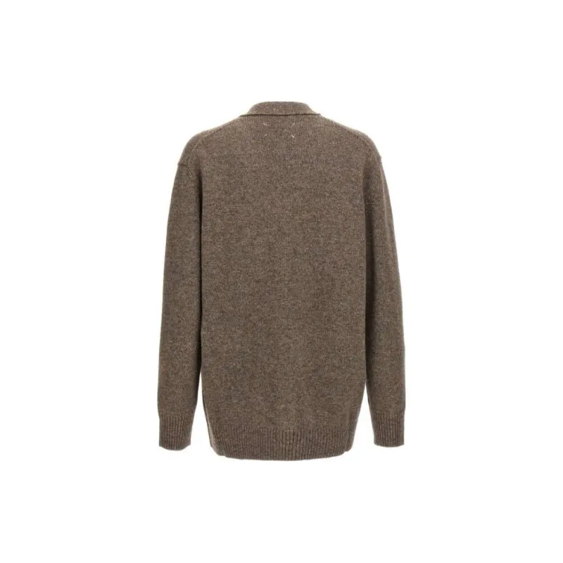 Maison Margiela V Neck Knitted Cardigan-1