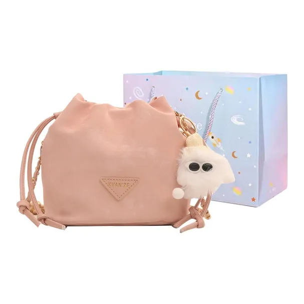GOX PU Shoulder Bag Regular Women's White/Black/Purple/Coffee/Pink-32