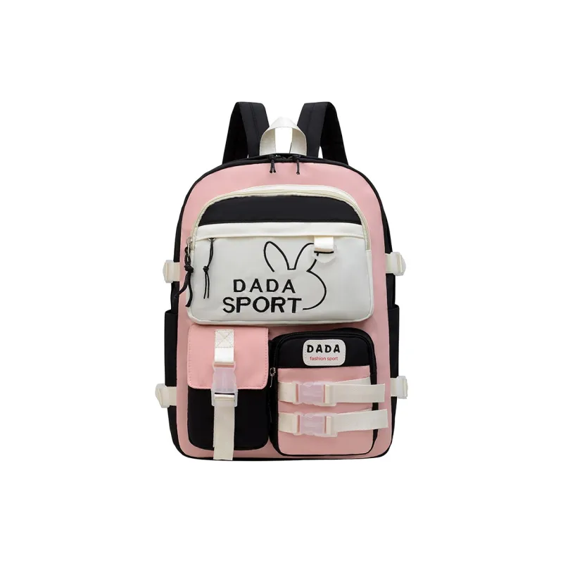 KAKAXI Nylon Backpack Black/Purple/Blue/Blue & Pink-0