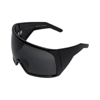 RICK OWENS/RO Nylon Irregular Shape Sunglasses Men's Black