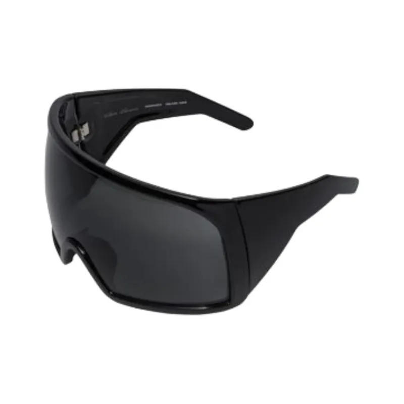 RICK OWENS/RO Nylon Irregular Shape Sunglasses Men's Black-0