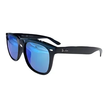 RayBan Plastic Square Sunglasses Men's Black