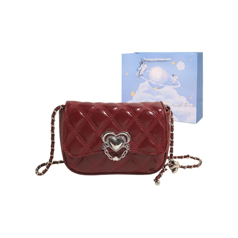 Duoluplo Doron Paul Trendy Versatile Crossbody Bag Regular Women's White/Silver/Black/Burgundy-6