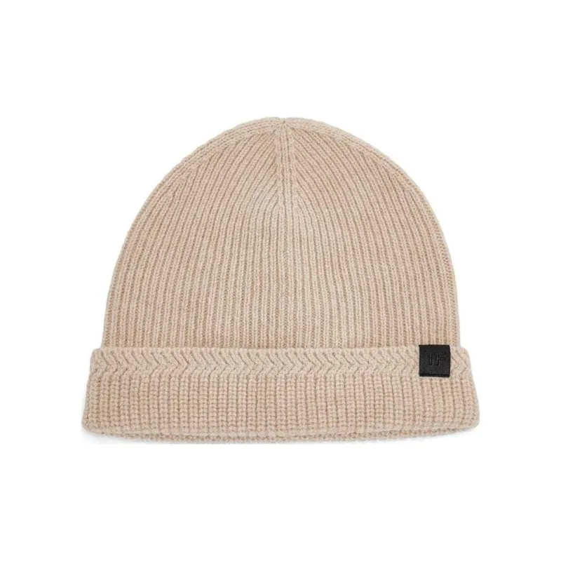 TOM FORD Logo patch Ribbed knit Beanie-0