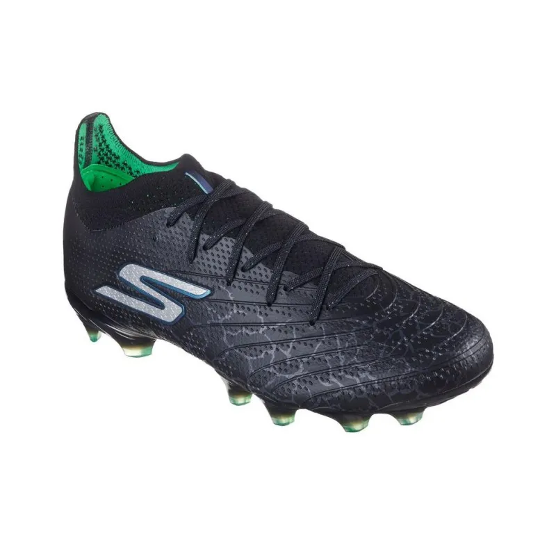 Skechers SKX 01   1.5 ELITE Anti Slip Wear Resistant Soccer Shoes Unisex Black Silver-2
