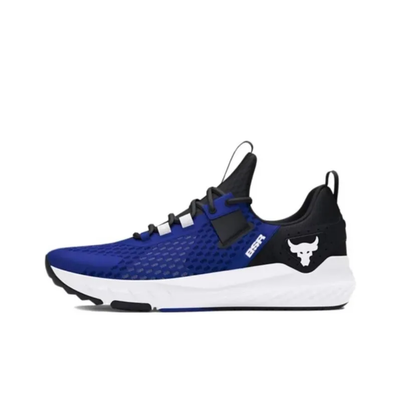 Under Armour Project Rock BSR 4 Anti-Slip Wear-Resistant Low-Top Training Shoes Men's Blue Black White-0