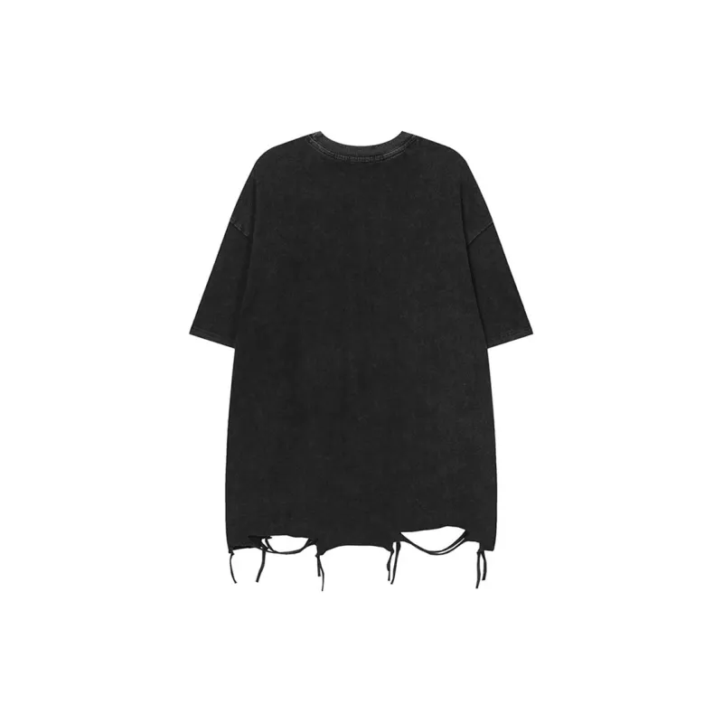 PAINT STAIN Minimalist Style Versatile T Shirt Men's-8