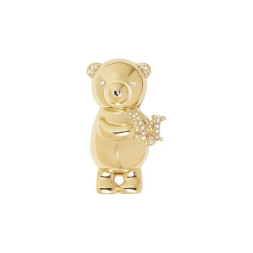 MaxMara Brass Glass Brooches Women's Gold