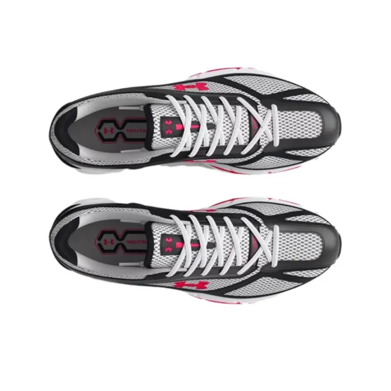 Under Armour Apparition Anti Slip Wear Resistant Low Top Casual Running Shoes Unisex Black Gray Red-4