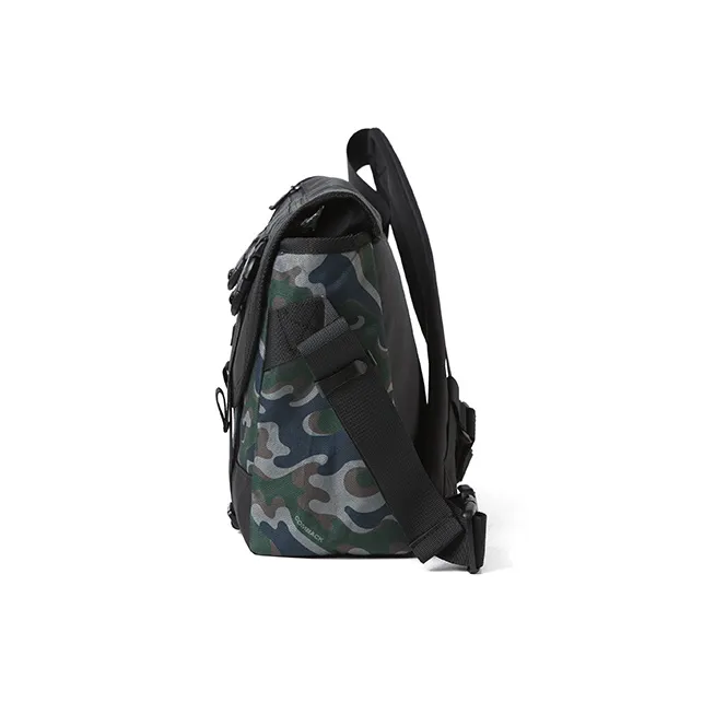COMBACK Polyamide Messenger Bag, Crossbody Bag, Cycling Bag Medium Size Unisex Black-2
