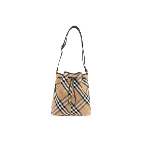 Burberry Cotton Bucket Bags Crossbody Bag Shoulder Bag Women's Beige