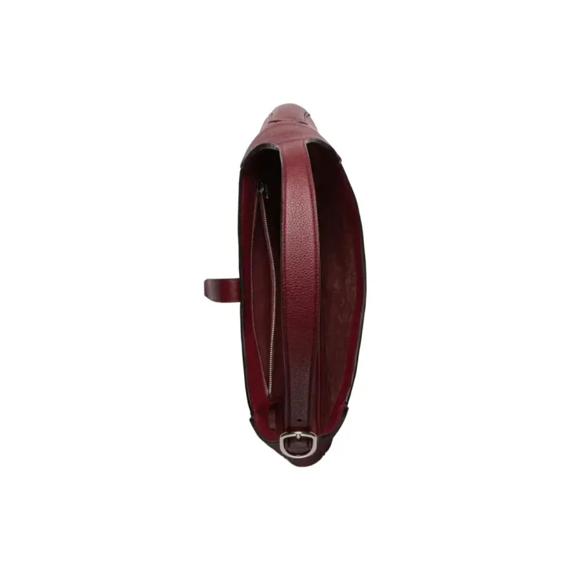GUCCI Grained Soft Leather Handbag Shoulder Bag Large Size Men's Red-7