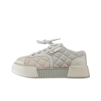 CHANEL Skateboard Shoes Women's White