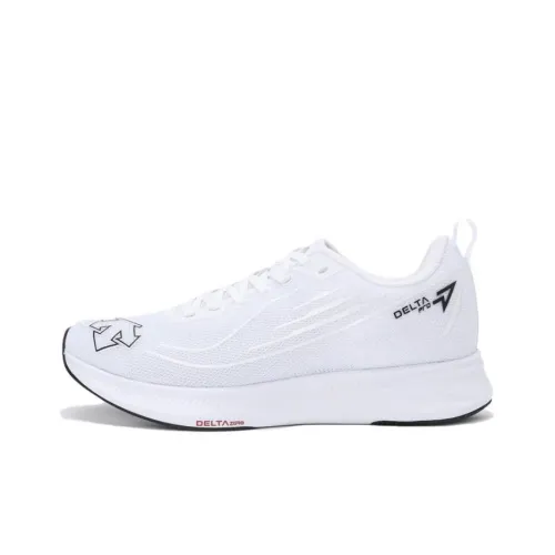 DESCENTE DELTA Anti Slip Wear Resistant Low Top Casual Running Shoes Unisex White