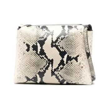 KHAITE Leather Shoulder Bag, Crossbody Bag Women's Beige & Multicolor