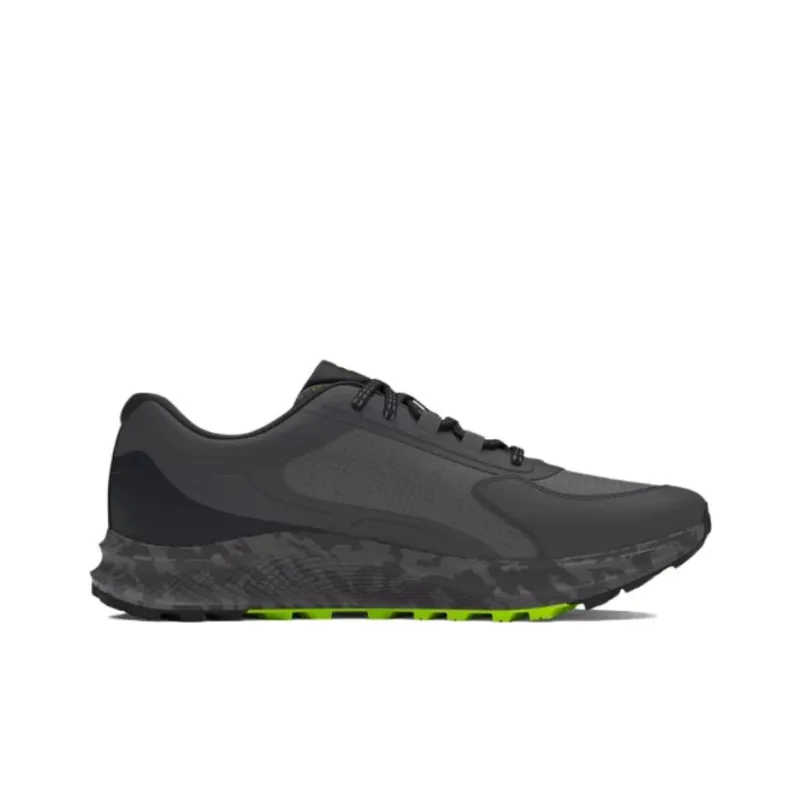 Under Armour Charged Bandit Trail 3 Wear-Resistant Low-Top Casual Running Shoes Unisex Black Yellow-1