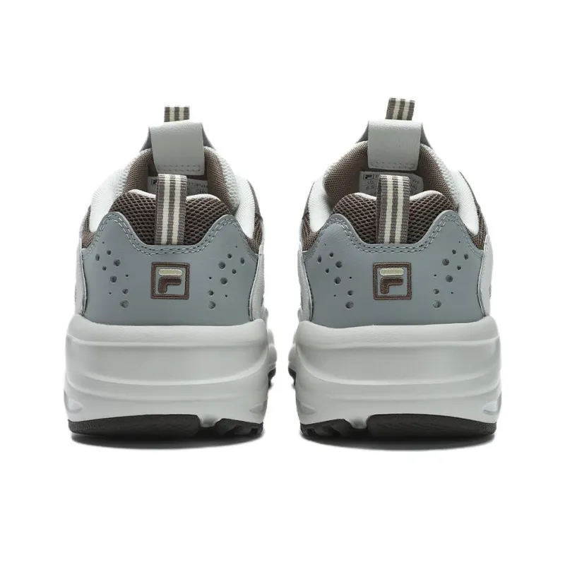 FILA Tracer Abrasion Resistant, Breathable, Lightweight Low Top Casual Shoes Men's Gray White-7