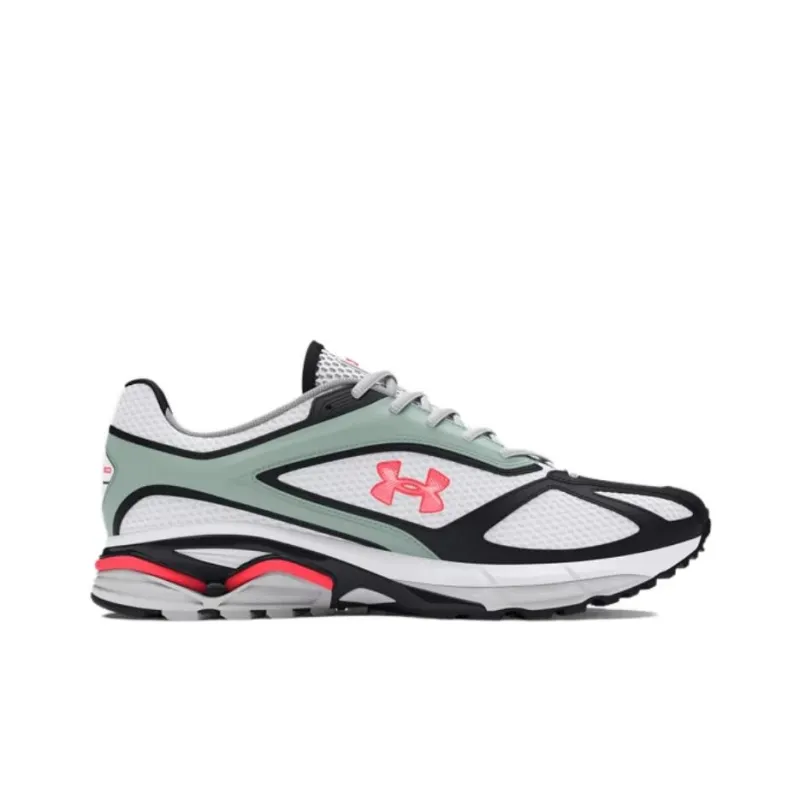 Under Armour Apparition Slip Resistant And Breathable Low Top Casual Running Shoes Unisex White Black-1