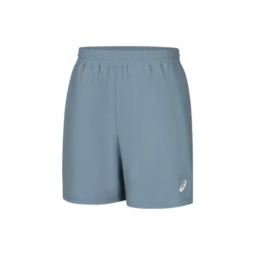 Asics Sports Shorts Men Gray Blue