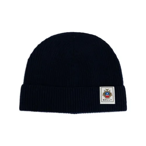 BALLY Logo Patch Knitted Beanie