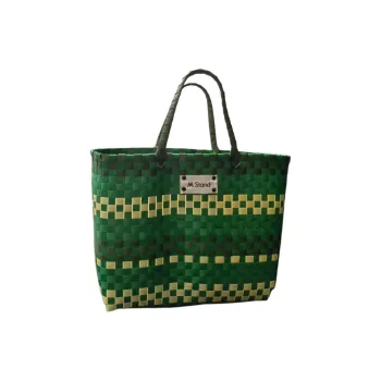 M Stand Polypropylene Pp Tote Bag, Shopping Bag, Handbag Regular Women's Green