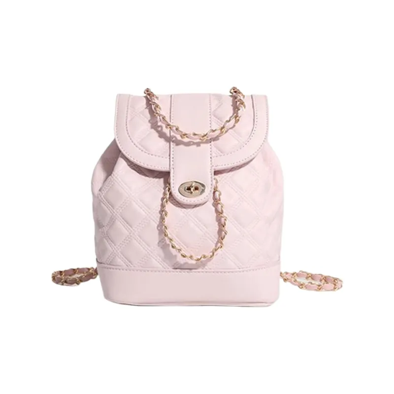 CARTELO PU With Polyester Backpack Regular Women's Black/White/Pink-3