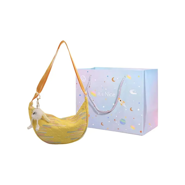 GOX Pu Shoulder Bag Women's White/Black/Yellow/Pink-30