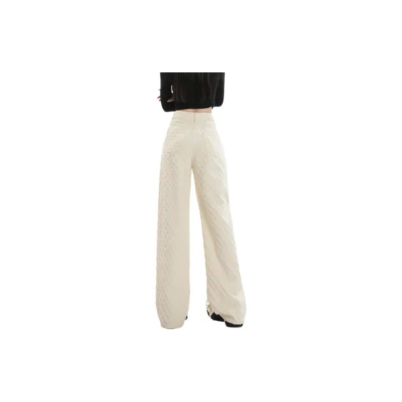 Weixi Jeans Women's Beige Apricot-7