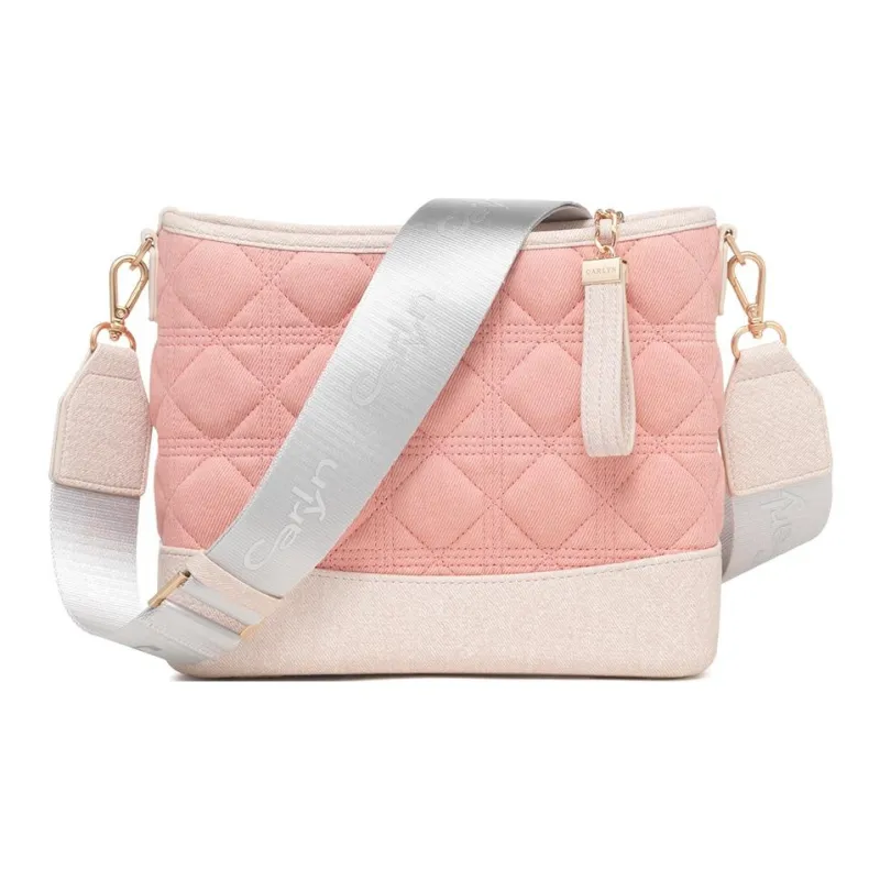 CARLYN Artificial Leather Shoulder Bag, Crossbody Bag, Handbag Women's Pink-0