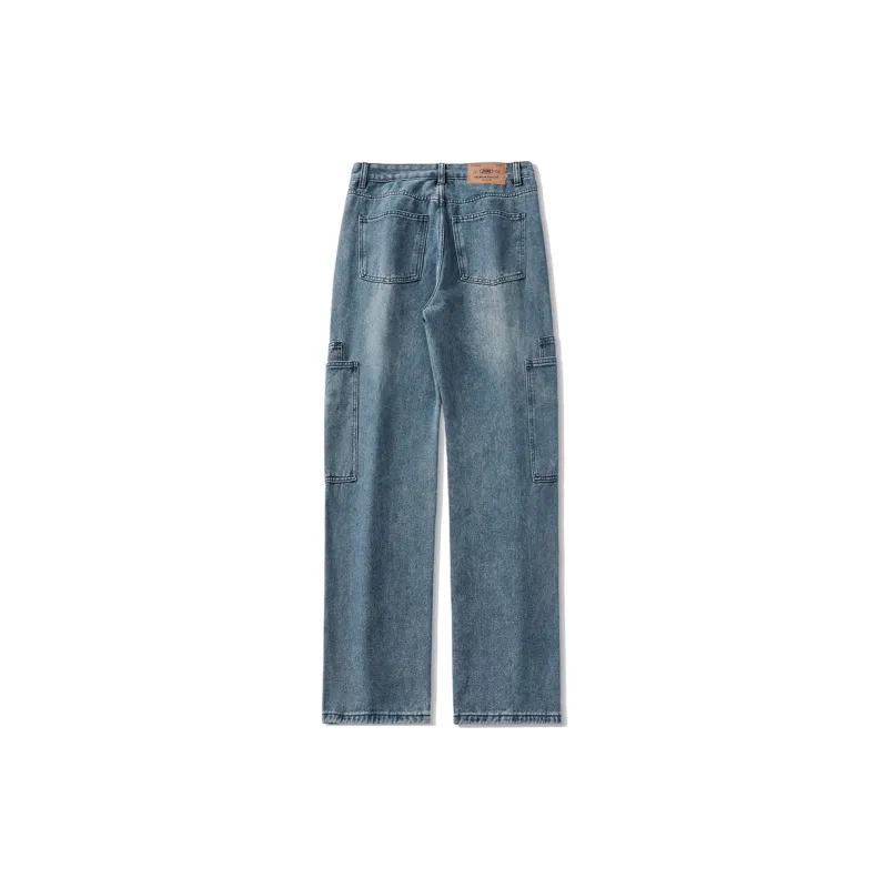 YooMore Jeans Unisex Blue Gray-1