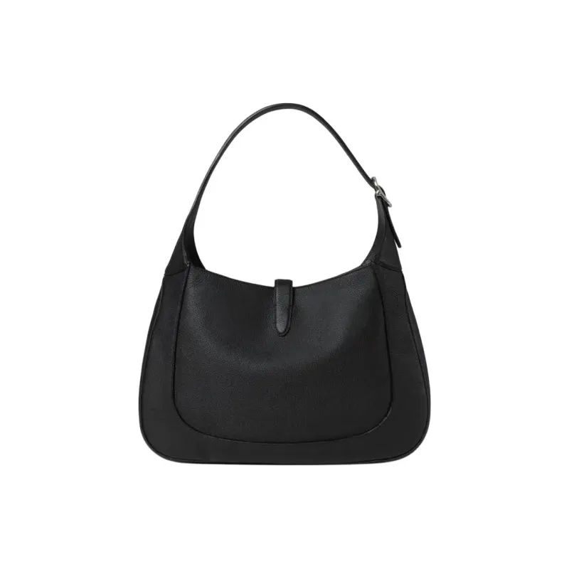 GUCCI Grained Soft Leather Handbag Shoulder Bag Men's Black-4