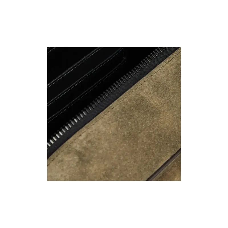 Moncler Suede Shoulder Bag, Crossbody Bag Men's Olive Green-5
